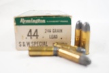 One box of Remington .44 S&W Special 246 gr, 50 count