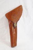 Bianchi Leather LH long barrel pistol holster made for Ruger 7 1/2