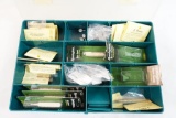 Plastic Box of gun cleaning mops, adapters,etc new in pkgs