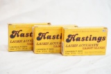 Three boxes of Hastings laser low recoil/youth 12 gauge Sabot Slugs