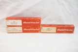 Three Redfield scope bases, one for BSA Monarch, one for H&R 300, 301, 303 and one for H&R Ultra-