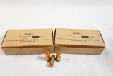 Two boxes of Remington Ball .45 Cal, 100 count total