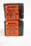 Two boxes of Barnes 50/110 Win 510 dia, 300 gr flat nose, 40 count total