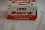 Seven boxes PMC Zapper 22 .22 LR 38 gr, 350 count total