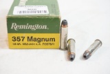 One box of Remington 357 Magnum 125 gr, 50 count