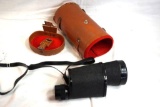 One Herter's 10 x 50 monocular in case.