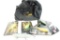 Bag containing five lures and a nylon carry bag