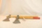 Two axes with wooden handles