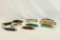 Ten folding pocket knives