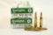 Two boxes of Remington 223 Rem 55 gr FMJ. Count 40.