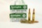 Two boxes of Remington 223 Rem 55 gr FMJ. Count 40.
