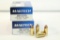Two boxes of MagTech 380 auto 95 gr JHP. Count 100.