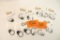 Twelve AR 15 end plates, new in pkgs