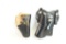 Two small leather RH holsters
