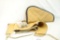Vinyl rifle bag, padded handgun case and woven belt