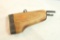 Wood rifle butt stock