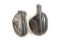 Two black leather holsters for .45 govt