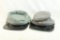 Two souvenir confederate civil war caps, one small and other one size fits all