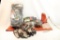 One Hide um Hunter personal one size fits all camo cover, four camo gun socks, three pair of camo