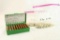 Plastic ammo box and two baggies of .45 Auto reloads, 78 count total