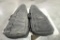 Two padded AR rifle cases