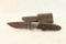 Boker Magnum fixed blade knife with leather sheath and 4