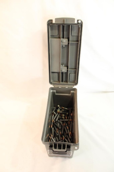 One plastic ammo box of Tulammo 223 FMJ. Approx count 400.
