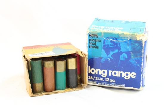 Two partial boxes of 12 ga. Mixed shot. Approx count 40 +/-.
