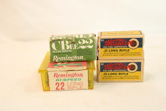 Four boxes of 22 LR. Count 243.