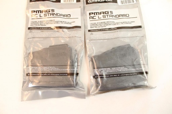 Three MagPul Pmags 5 round 30-06 based cartridges L700 mag wells. In packages.