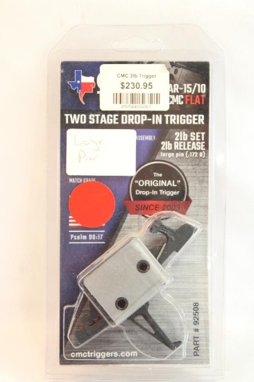 One CMC two stage drop-in trigger for AR-15.