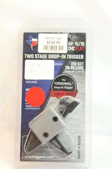 One CMC two stage drop-in trigger for AR-15.