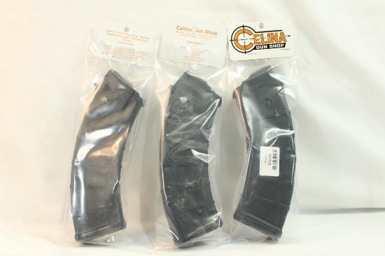 Three 7.62x39 AK magazines, in packages.