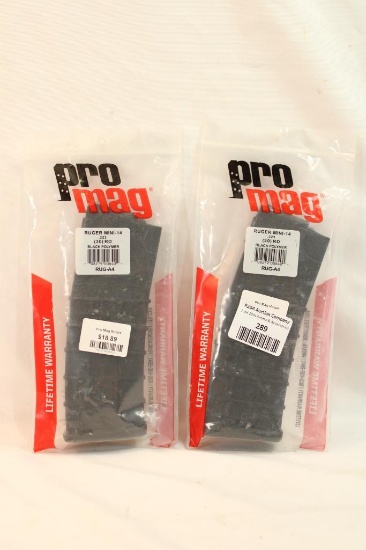 Two ProMag Ruger mini-14 30 round magazines, in packages.
