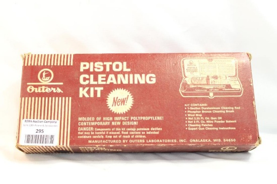 One Outers pistol cleaning kit for 38 cal.