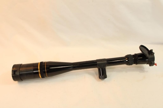 One Leupold Premier 6.5-20x40 tactical rifle scope with parallax, extra tactical turret knobs, and