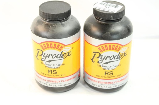 Two bottles of Hodgdon RS Pyrodex. Will not ship, pick-up only.