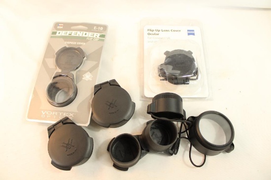 Bag of miscellaneous scope covers.