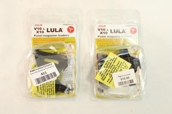 Two LULA 22 Lr V10 & X10 pistol magazine loaders. In packages.