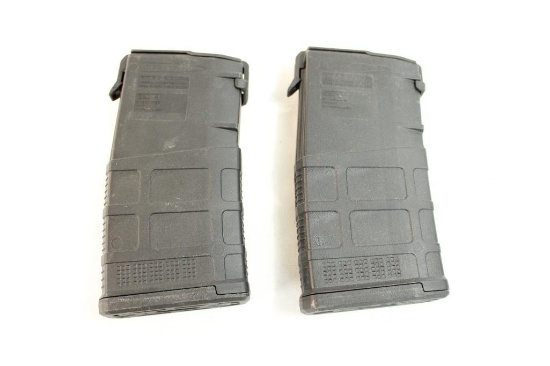 Two Magpul 7.62x51 20 round magazines.