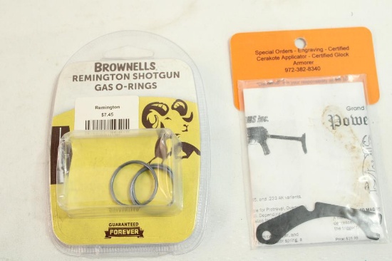 One Brownells Remington shotgun gas O-rings. In package.