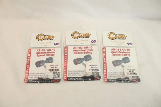 Three AR-15/AR-10 speed safety. In packages.