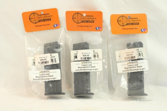Three Kel-tec PMR 30 magazines. In packages.