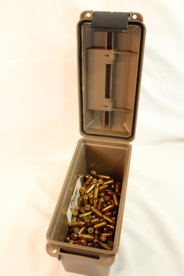 One brown plastic ammo box of 45 ACP FMJ RN. Count 200.