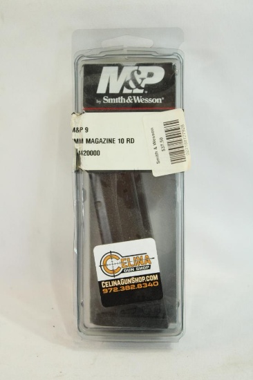 One 10 round 9mm magazine for S&W M&P. In package.
