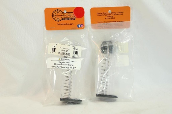 Two Kel-Tec CP33 magazines. In packages.