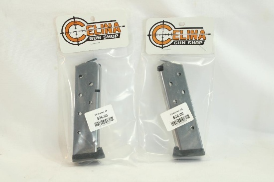 Two Ed Brown 1911 45 magazines. In packages.