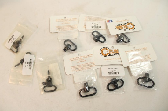 Nine quick detach sling swivels, new in pkgs