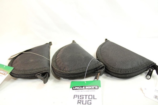 Three Uncle Mike's pistol rug zip up cases