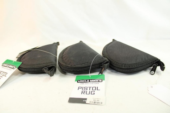Three Uncle Mike's pistol rug zip up cases